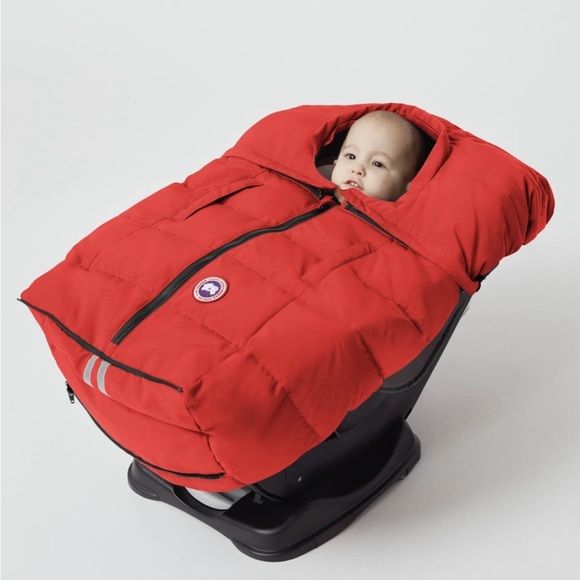 Canada Goose Fawn Bunting. Baby car seat cover. Pacific Blue. Like New. - Picture 7 of 8